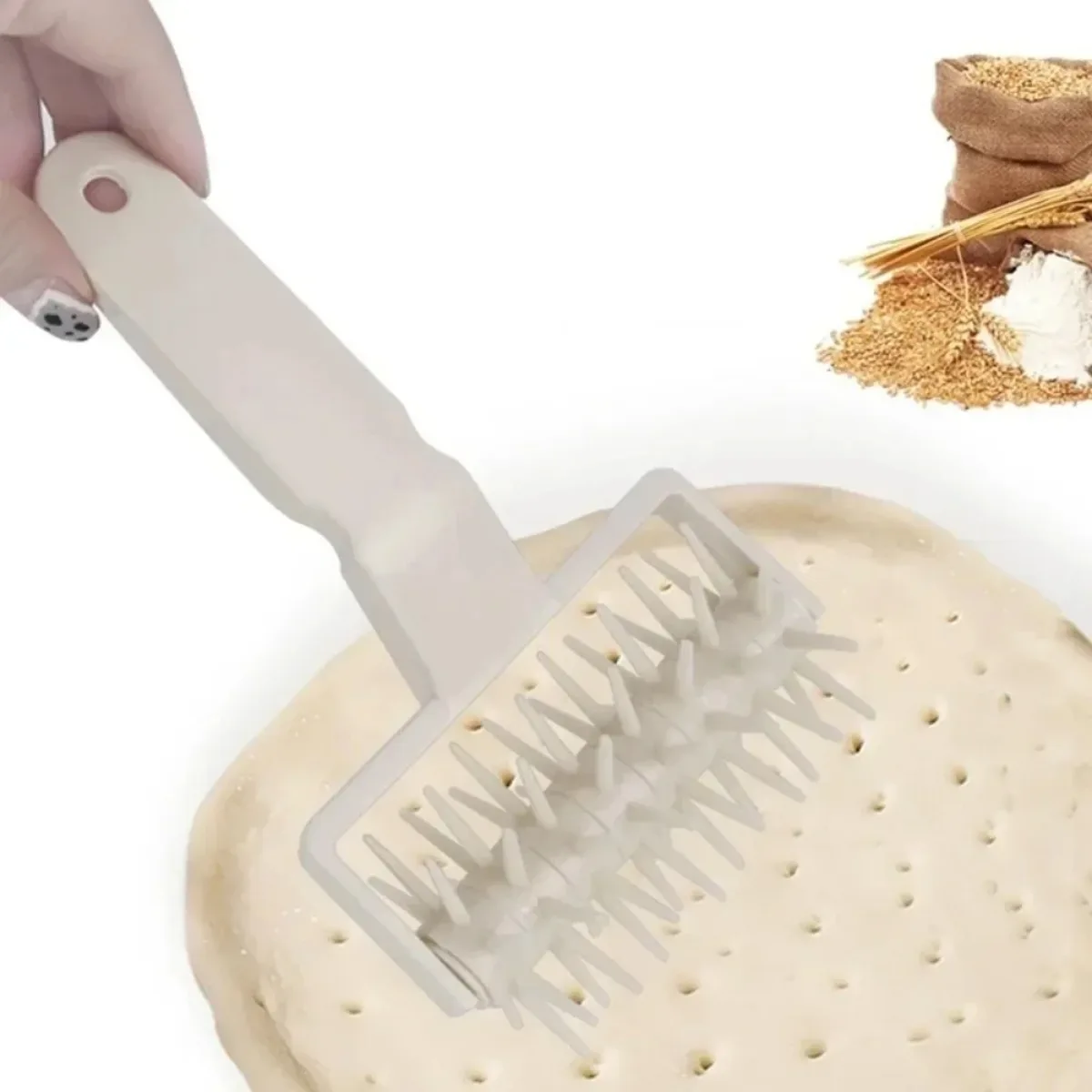 Dough Roller Puncher Pizza Docking Tool Pastry Spike Maker Dough Hole Puncher for Home Kitchen Restaurant Baking Accessories