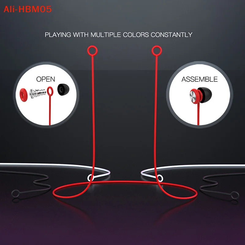 (HB05)Outdoor Earplugs Earbud Lanyard Work Travel Sleep Connector Cord Anti-lost Rope Silica Gel Earphone Strap