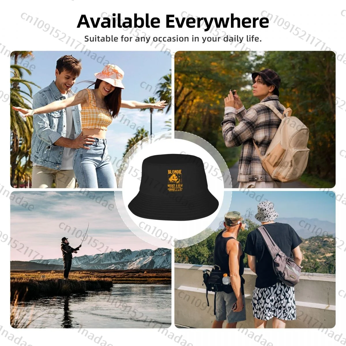 Blondie-sombreros de pescador para hombre y mujer, gorro de protección solar para exteriores, pesca y caza, Verano