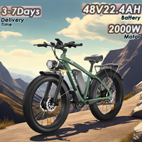E-Bike 1000W*2 Dual Motor 48V22.4AH Battery Hydraulic Braking Electric Bicycle 26-Inch Fat Tires All Terrain Electric Bike