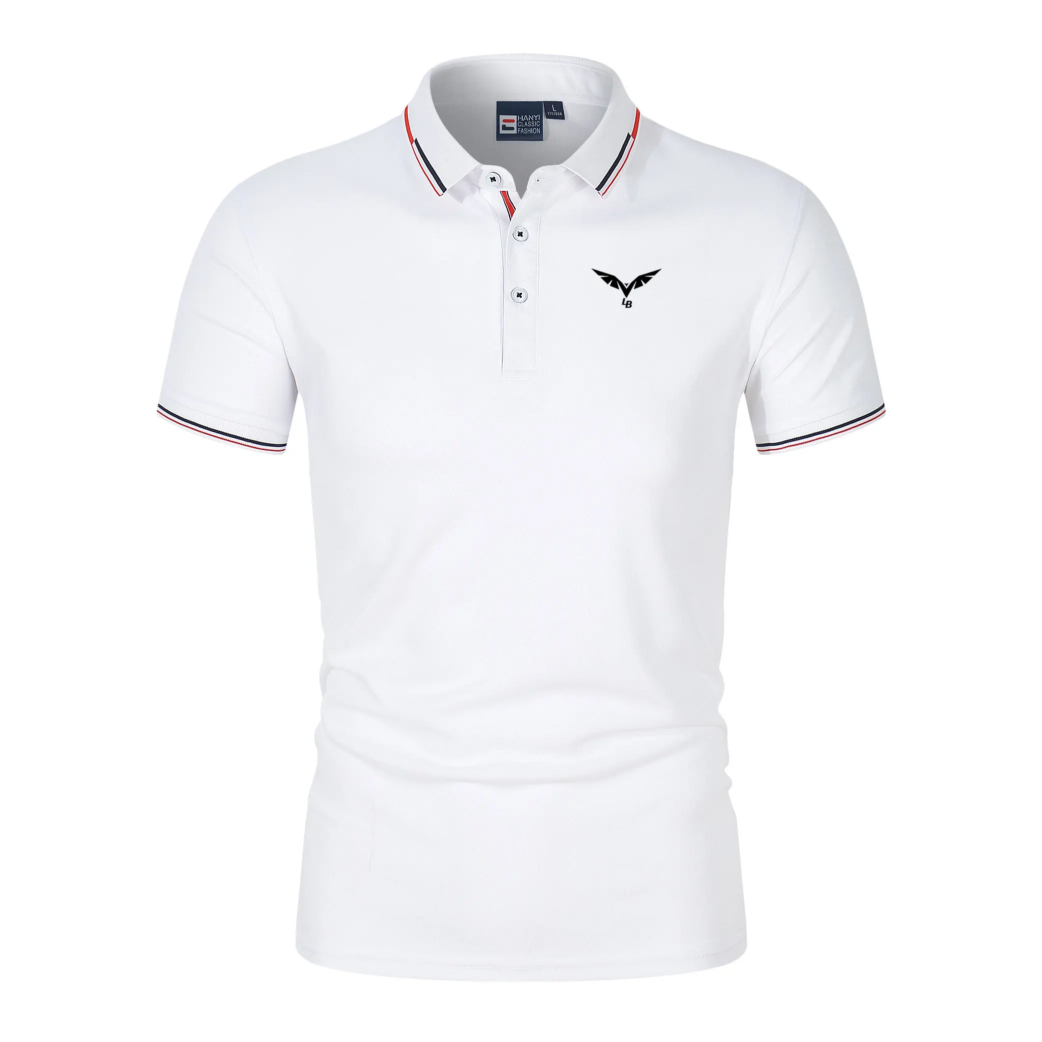 2024 Men's Trendy Fashion Summer Streetwear Short-sleeved top T-Shirt Top Business Casual Polo Summer Collar POLO Short Sleeve
