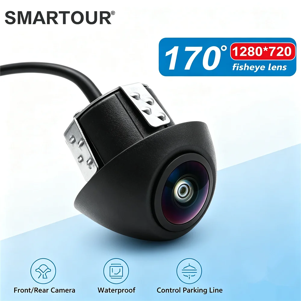 20mm Drill‑in Car Parking Camera 170 Degree Wide Angle Fisheye Lens Waterproof Starlight Night Vision Front Rear View Switchable