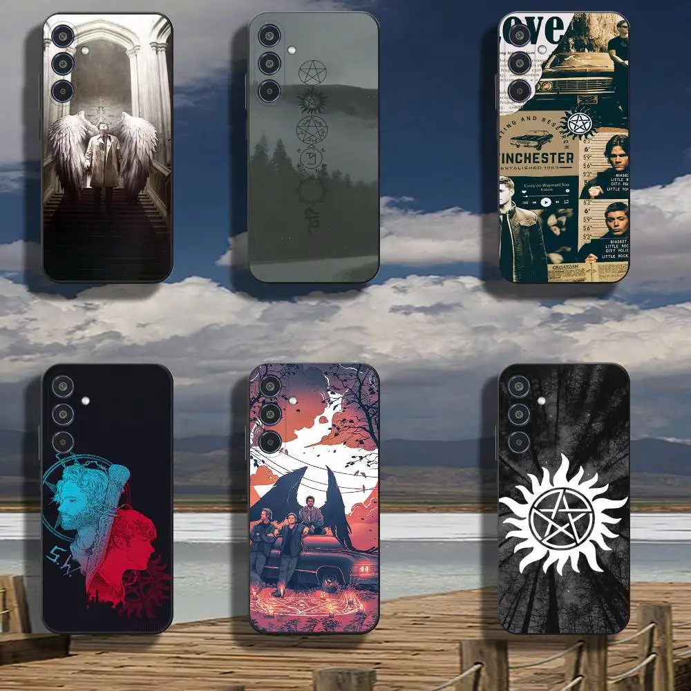 

W-Winchester S-Supernatural Silicone Phone Case For Samsung Galaxy A53 A73 Cover TPU Protective Soft Cat Para Funda