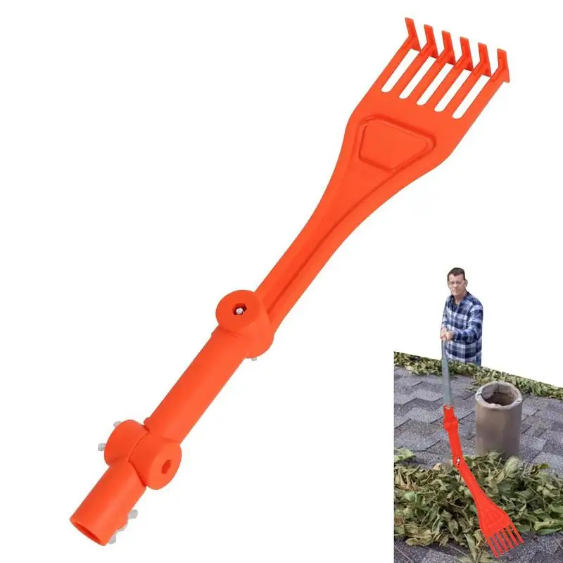 Gutter Cleaning Rake Gutter Cleaning Tools Rotatable Handle Small Rake Rain Gutter Cleaning Tool For Roofs Gutters And