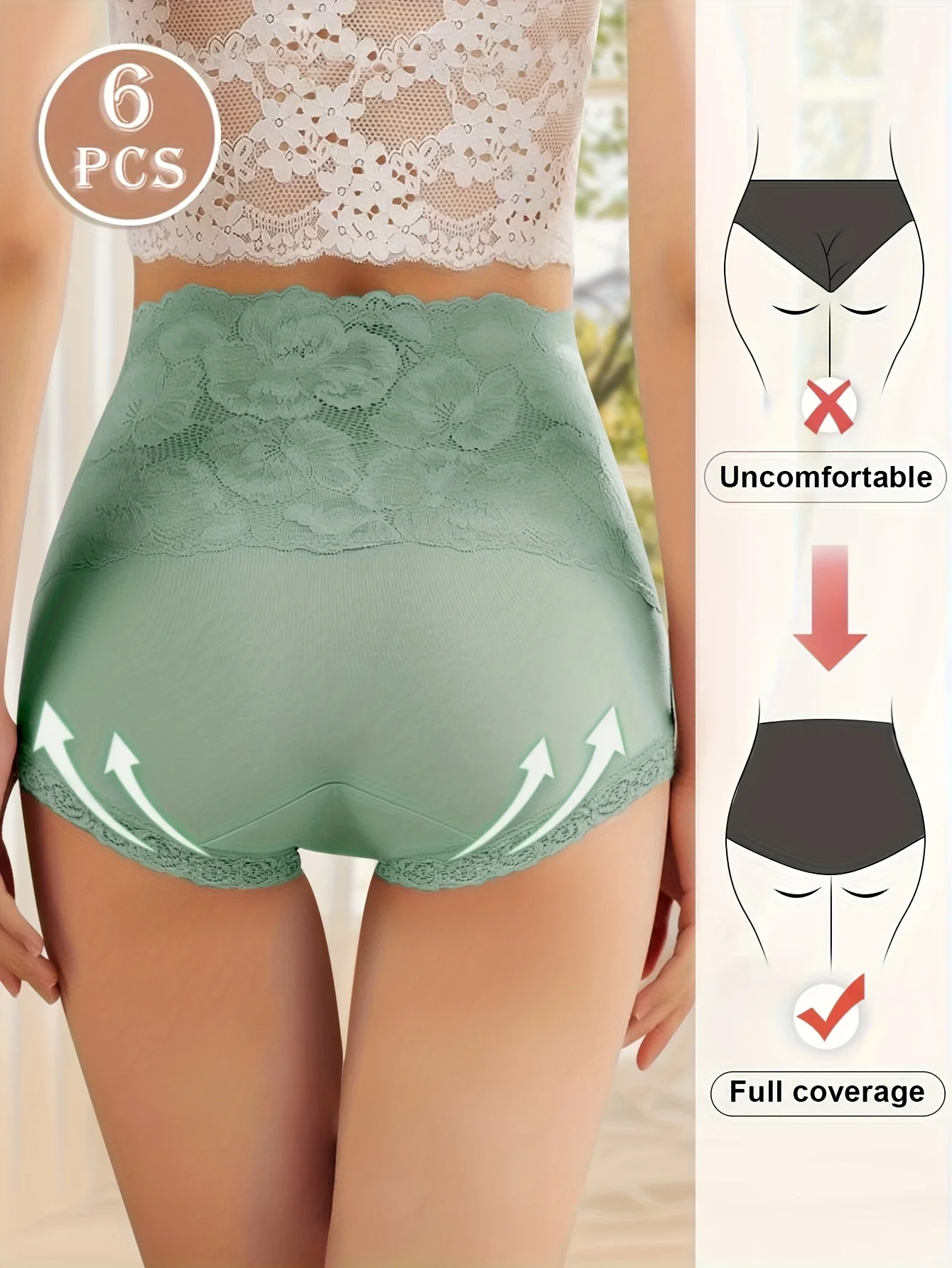 Thumbnail 3 - #33 Latest Womens Lace Trim Comfort Panties Updates