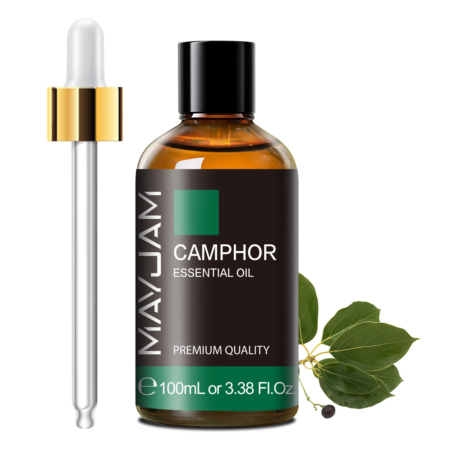 MAYJAM 100 ml pure etherische olie met glazen druppelaar, aromatherapie etherische oliën lavendel eucalyptus rozemarijn vanille aroma-olie
