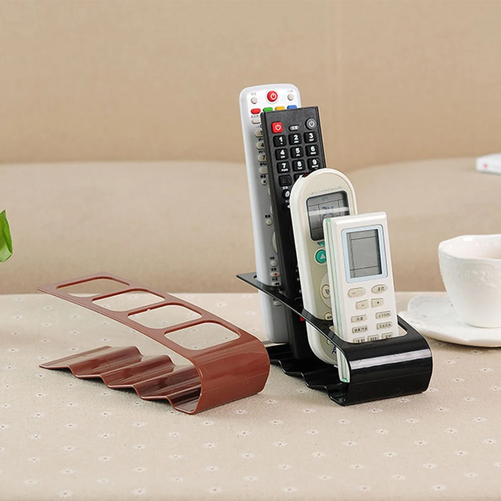 

2 Pcs Remote Control Storage Rack Holder Organizer Caddy for Table Bracket Desktop Iron