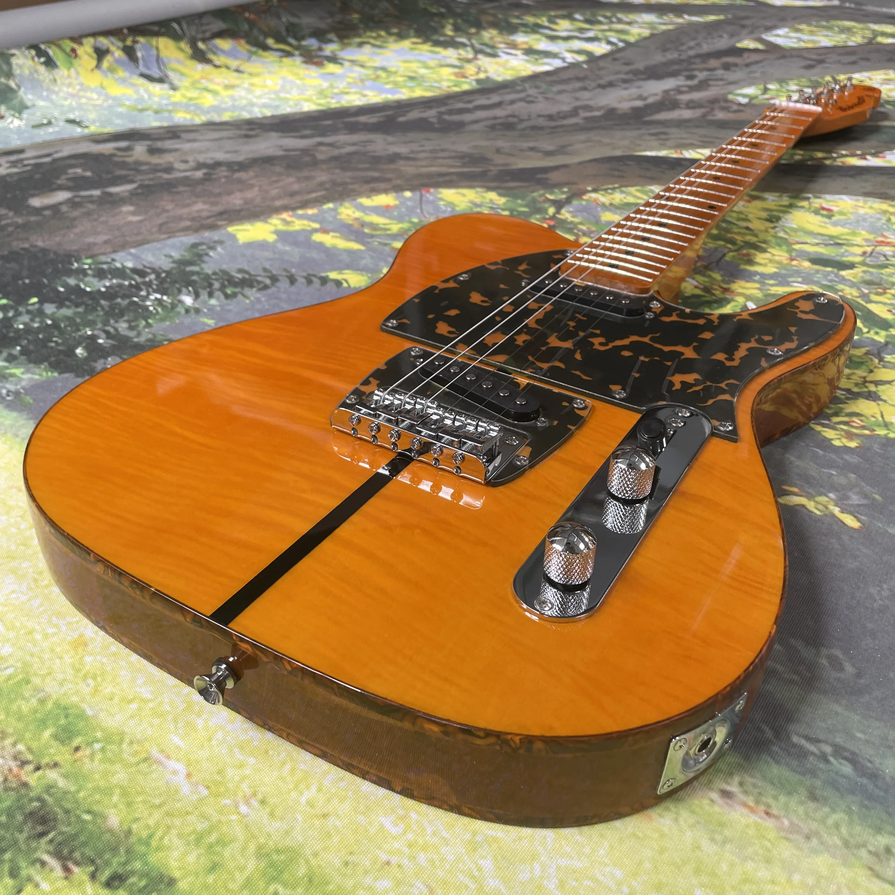 TL Electric Guitar Body Solid Wood Fast Shipping Maple Fingerboard SS Chrome hardware guitars