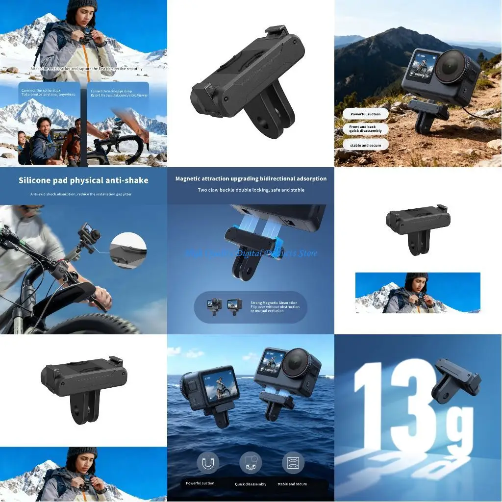 

U2JE Quick Release Mount Adapter for Action 6 Camera with 1/4 Screw Hole