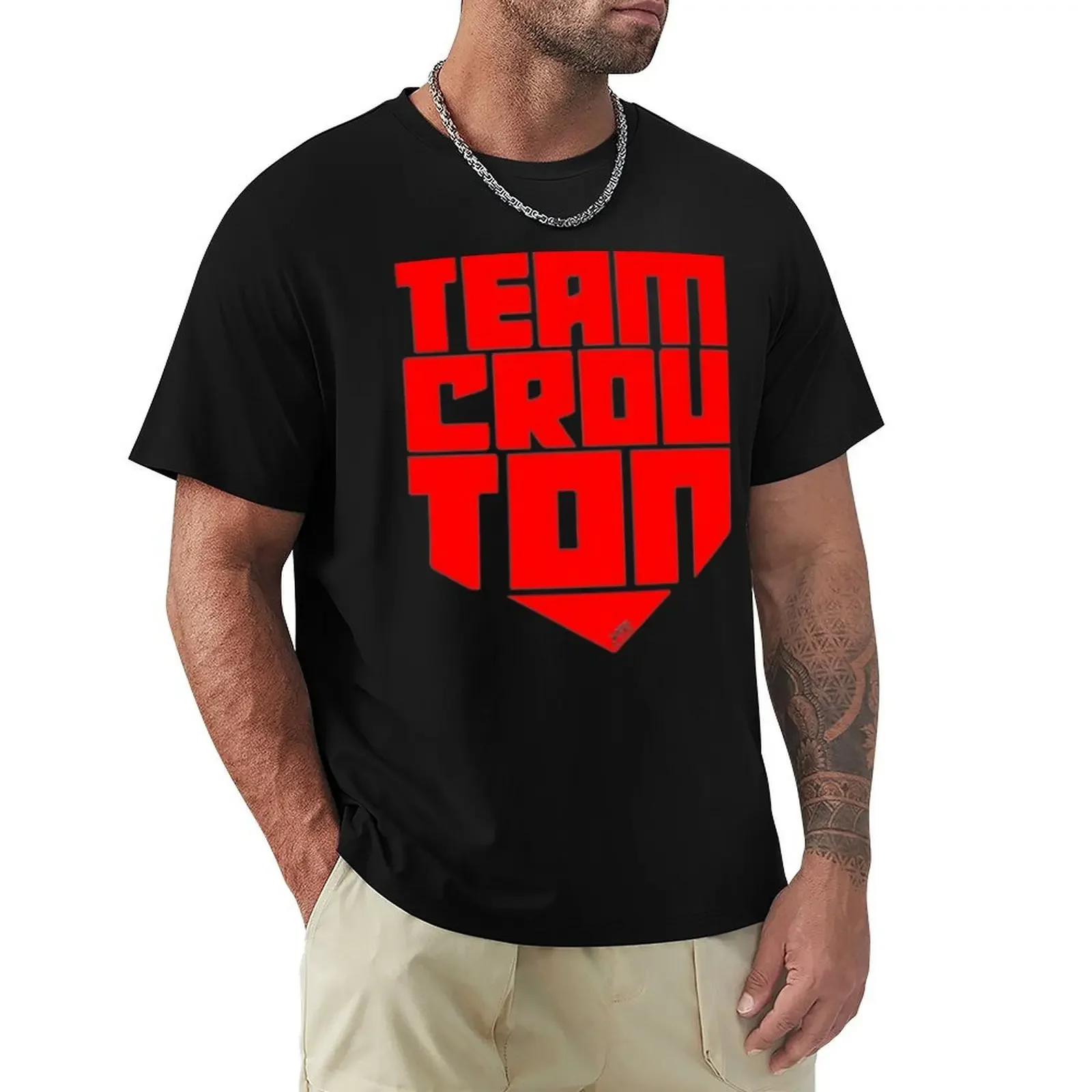 

Team Crouton classique T-Shirt oversized customs clothing for men