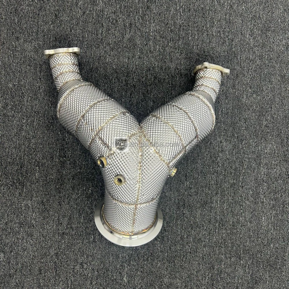 Hochleistungs-Abgaskatalysator mit hohem Durchfluss, SUS304-Rohr-Downpipe für AUDI S4 S5 B9.5 3.0T 2019-2023 – Detail 4