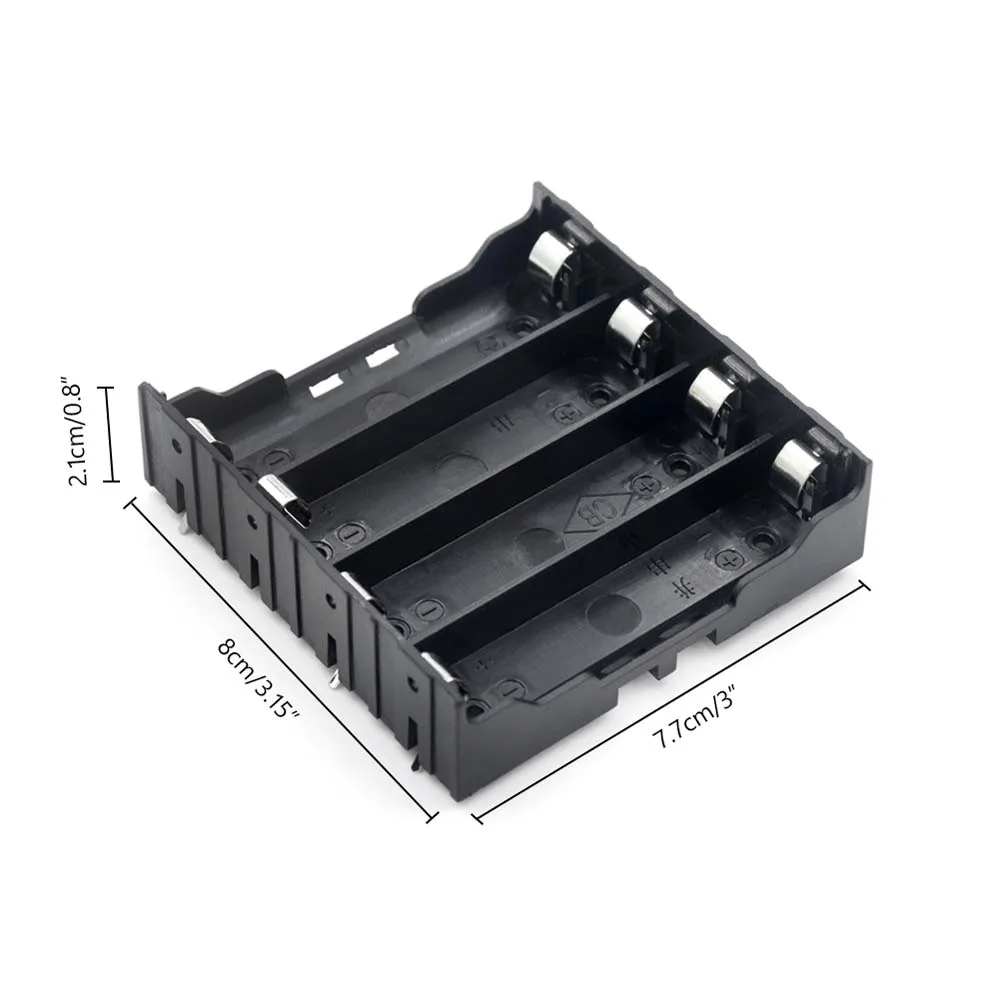 for 18650 Battery 1 2 3 4 Slot 1X 2X 3X 4X Storage Box Battery Holder Batteries Container Battery Box Battery Storage Boxes