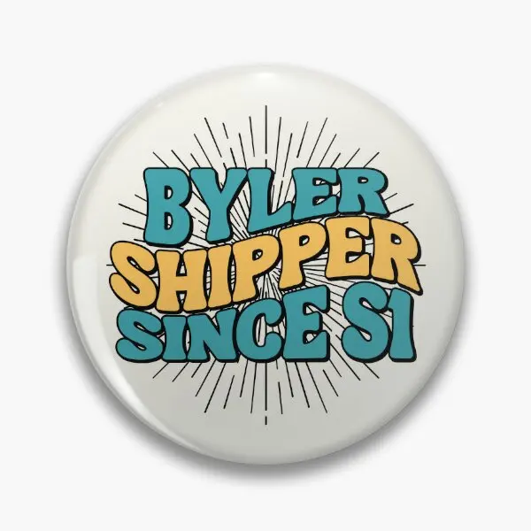 Byler Shipper Since S1  Soft Button Pin Gift Women Lover Cute Cartoon Fashion Brooch Lapel Pin Jewelry Collar Badge Funny Metal