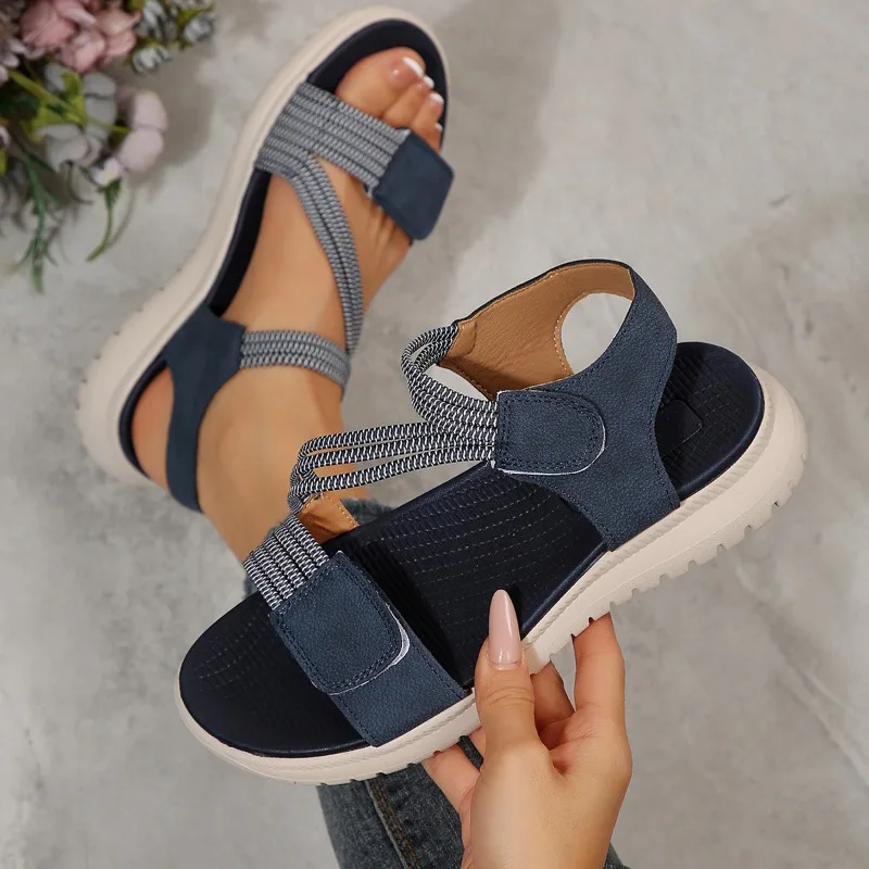 

Women New Fashion Elegant Sandals 2026 Summer New Outdoor Sports Beach Wedge Height Increase Womens Comfortable Opened Toe Shoes