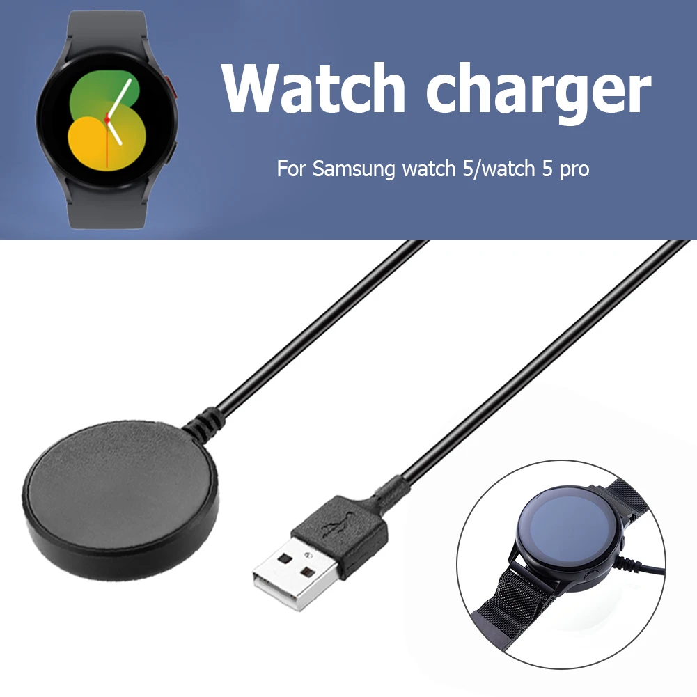 

USB/Type-C Watch Charger Cable Output Short Circuit Protection Charging Cable Dock for Samsung Galaxy Watch 5/5 Pro/4/4 Classic