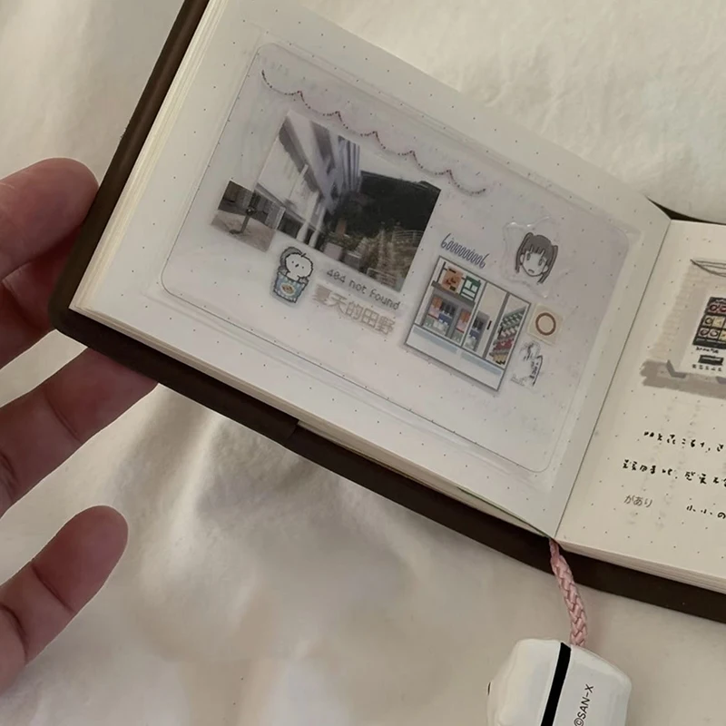 Nuevo Cuaderno de Bolsillo Marrón Estilo Japonés, Simple, Portátil, Mini Diario