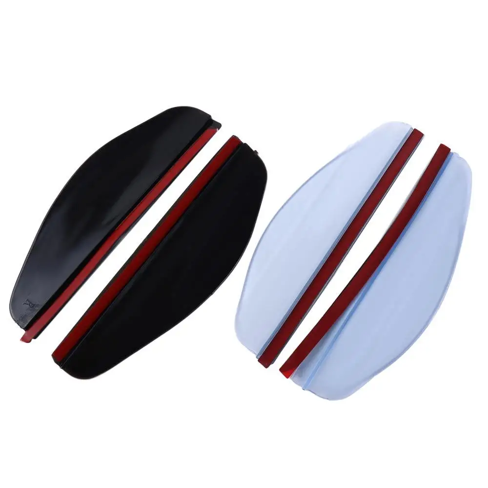 Shade Protector Auto Parts PVC Carbon Fiber Rearview Mirror Protector Rain Cover Sun Visor Car Rearview Mirror Eyebrow