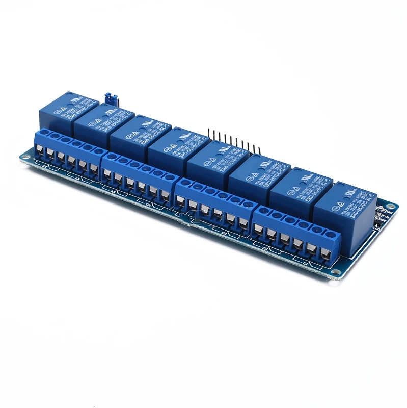 8-way relay module 5V12V 24V with optocoupler isolation supporting AVR/51/PIC microcontroller