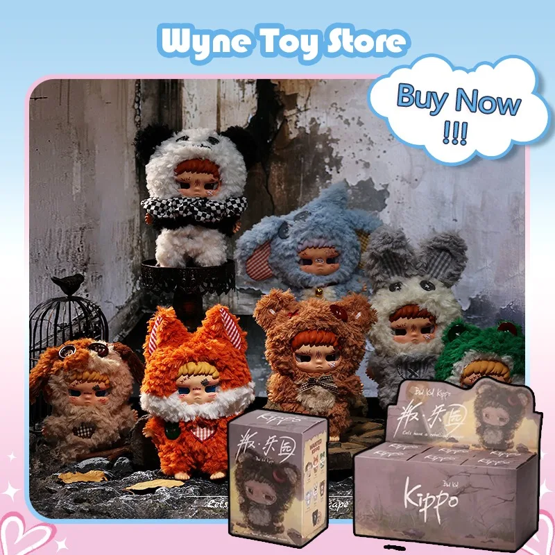 متوفر في المخزون AYOR TOYS X "الصيد" سلسلة من الصناديق العمياء باد كيد كيبو المتمردين الجنة الفينيل المطاط الفراء أنيمي المفاتيح لعبة أعمى
