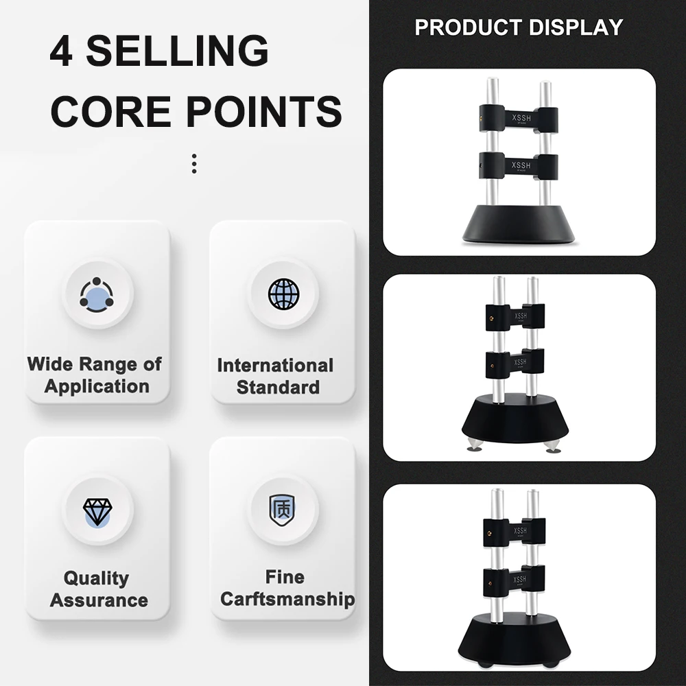 1pcs/2pcs Black Silver Aluminium Alloy HIFI Line Rack YIVO XSSH Audio Audiophile Lifting Wire Big Cable Tray Organizer Stand