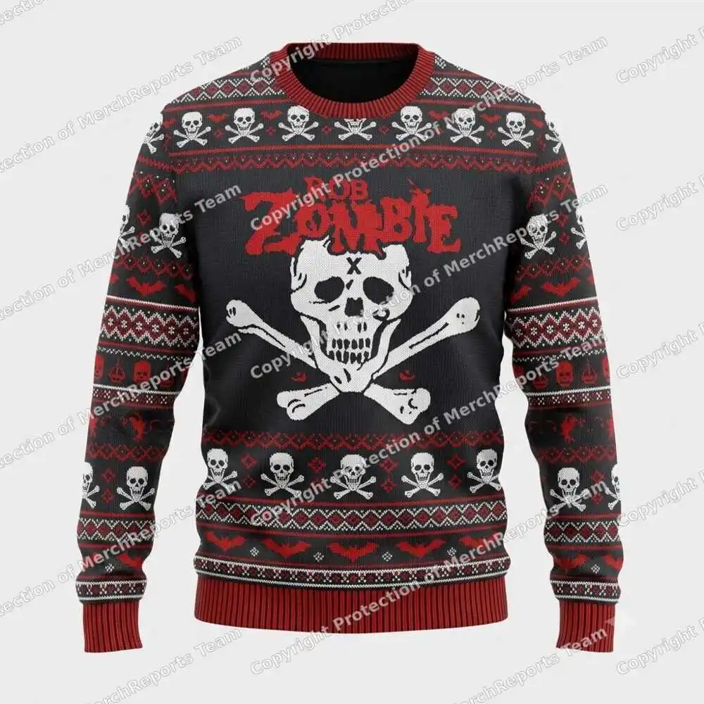 2026/27 Winter New Rob Zombie Ugly Christmas Sweater/Kids Hoodie 3D Printed Y2K Large Comfortable Warm Top Retro Street Style