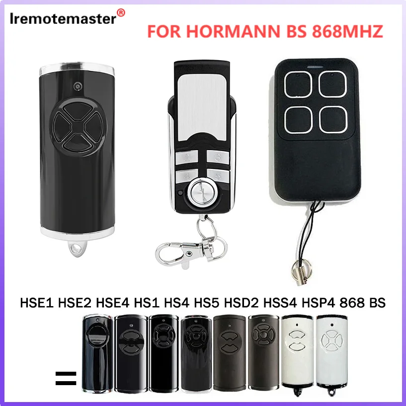 

Remote for HORMANN HSP4 HSS4 HSD2 HS1 HS4 HS5 HSE1 HSE2 HSE4 868 BS Garage Gate Remote Control 868.35MHz Rolling Code Electric