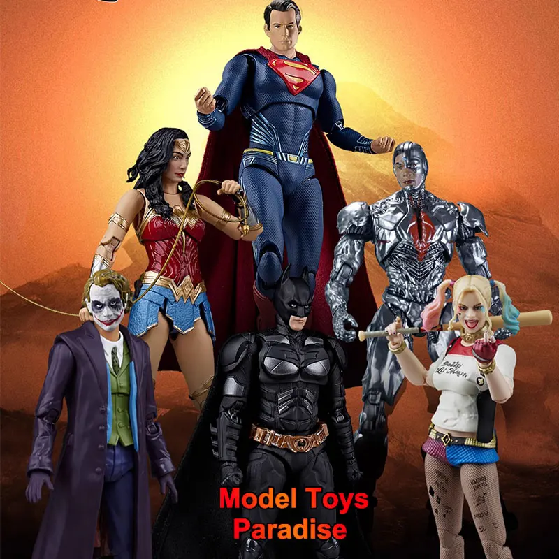 

Fondjoy 1/9 Scale Soldier Superman Batman Joker Wonder Woman Cyborg Full Set 19.5cm Action Figure Collectible Fans Gifts