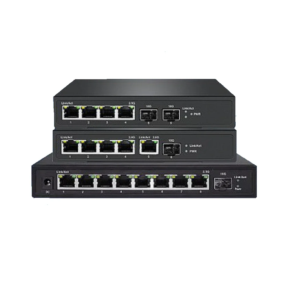 

Multi-Gigabit Web Smart Managed 4 8 Port 2.5G PoE Switch with 10G SFP+