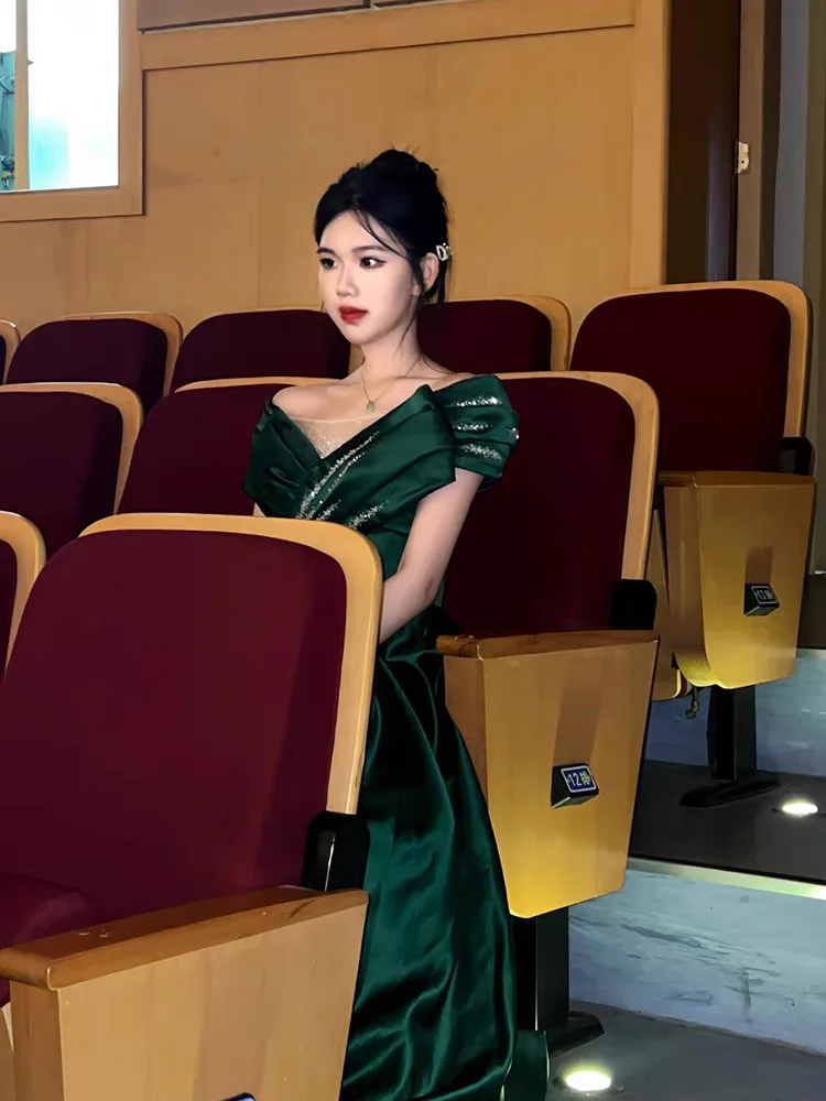 Ele een vestido de noite para mulheres high-end luxo adulto cerimônia desempenho dr banquete anfitrião exame de música vocal