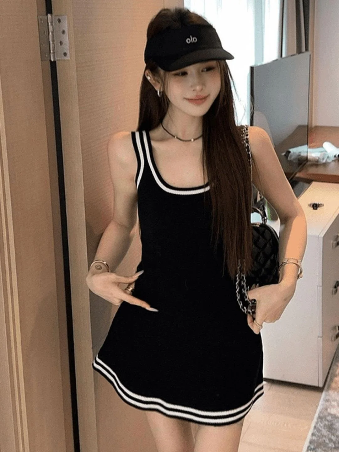 Kleur Blo Svel Gebreid ter Dr Dames Hoge Taille Slim Fit Rok Zomer Nieuwe Sle Pendelen Koreaanse versie