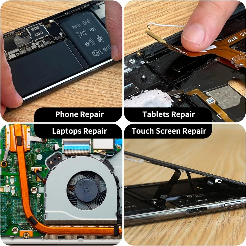 Kit de Reparación de Pantalla MIRAVEXL, Cinta Adhesiva de Doble Cara con Removedor de Pegamento y Pinzas, para Reparación DIY de Tablets, Laptops, Cámaras 5