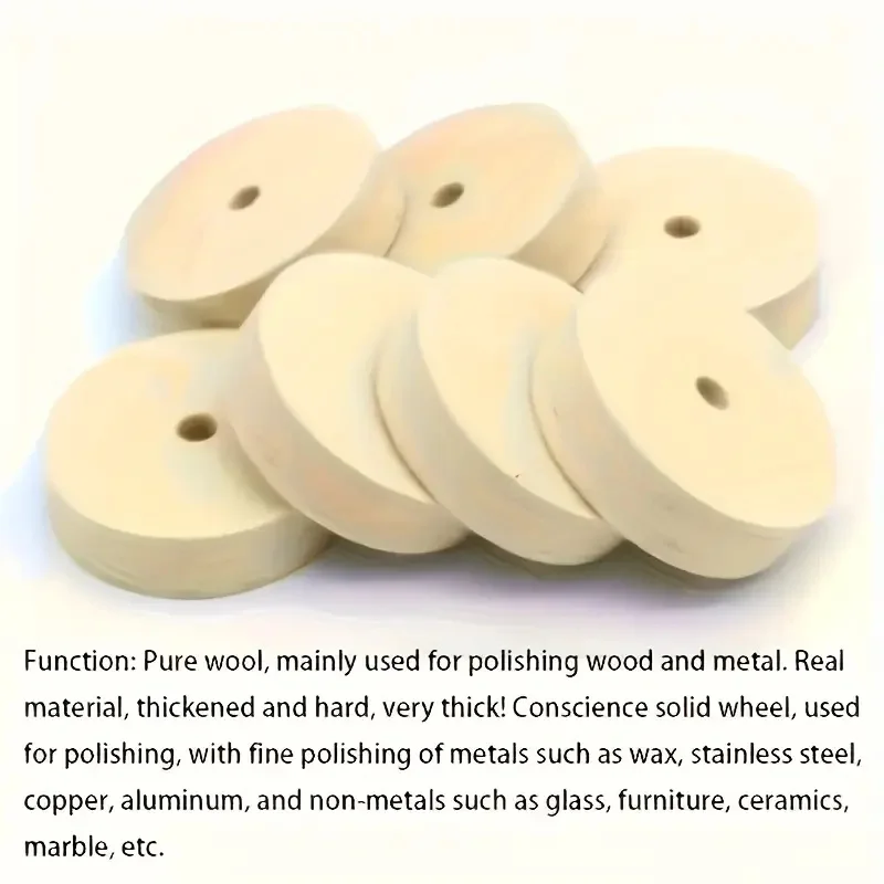 1 Buah Roda Pemoles Kompresi 3 Inci, Roda Pemoles Bulu Lubang Poros 3/8 Inci, untuk Rautan Meja