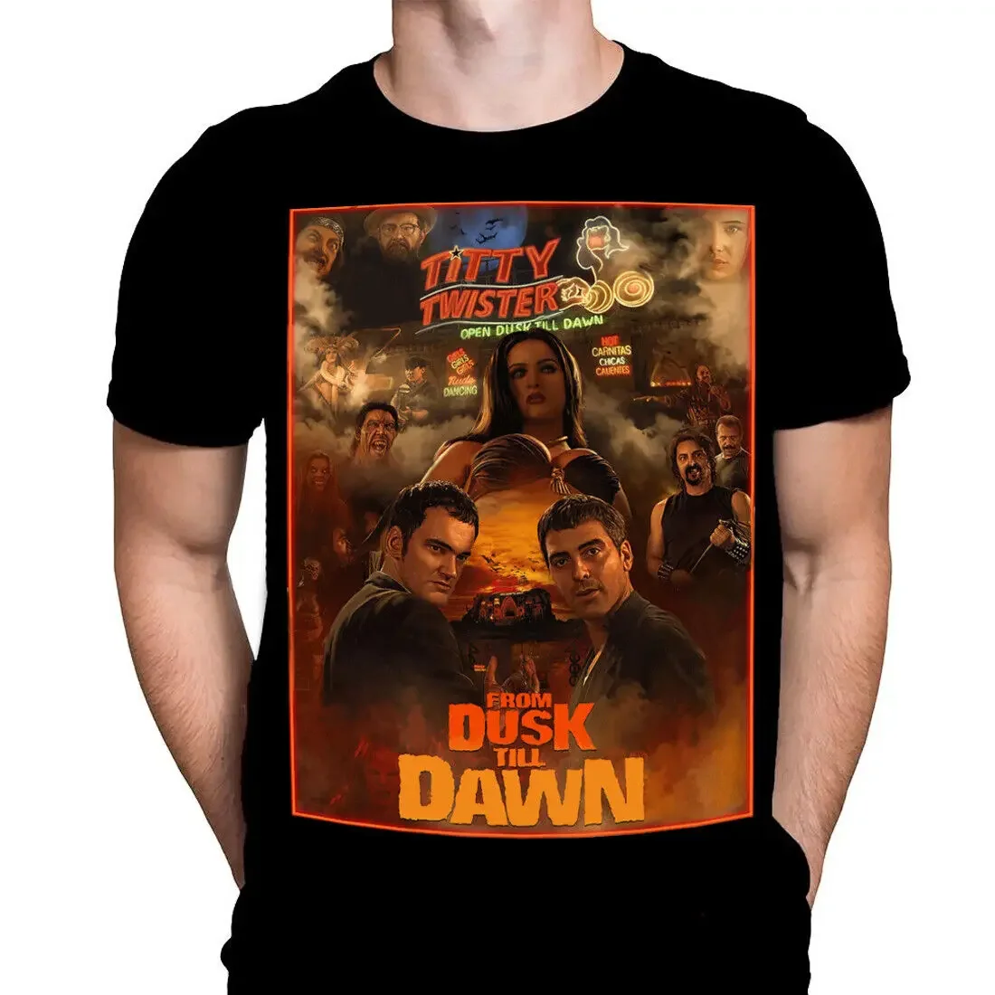 TITTY BAR DUSK TIL DAWN T Shirt Sizes M 5XL Vampires Horror Thriller