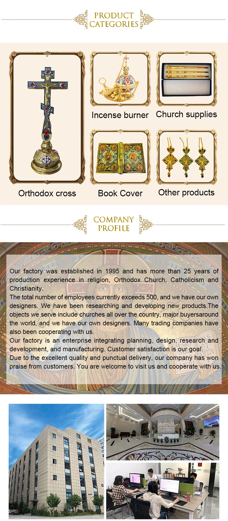HTISOK Orthodoxes Kruzifix Goldkreuz-Halskette Holz-Rosenkranz Perlenkette Religiöser Jesus-Gebetsschmuck Religiöse Dekoration & Geschenk – Detail 12