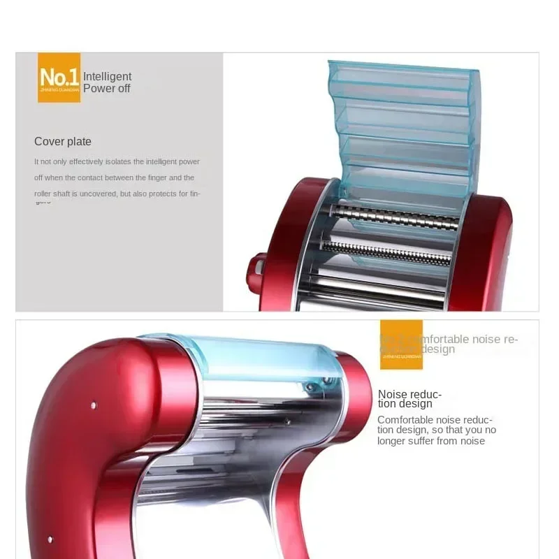 220v 220V Electric Noodle Maker Pasta Maker Commercial Noodle Cutting Machine Noodle Machine Dough Roller Pressing Machine