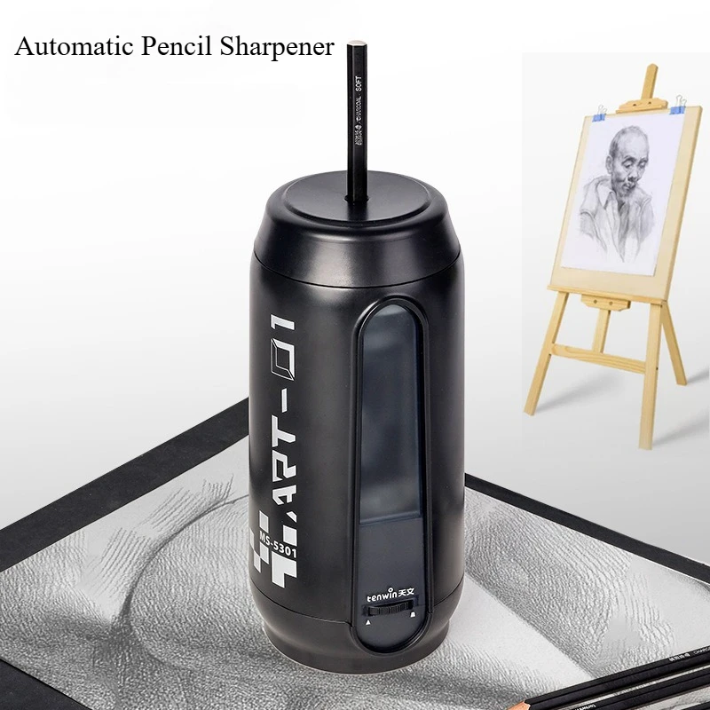 

Blue/Gray Automatic Pencil Sharpener Professional Adjustable Nibs for Classroom Home Office Use Sketching Tools Gift for Artists