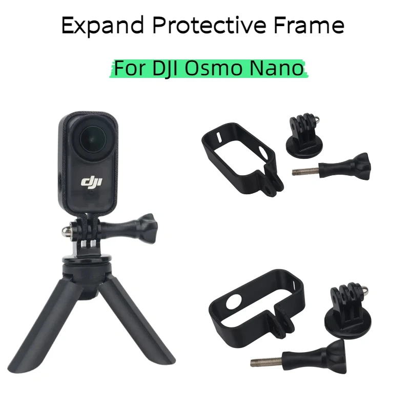 Horizontal and Vertical Expand Protective Frame Tripod Adapter All-round Protection Case for DJI Osmo Nano Camera Accessories