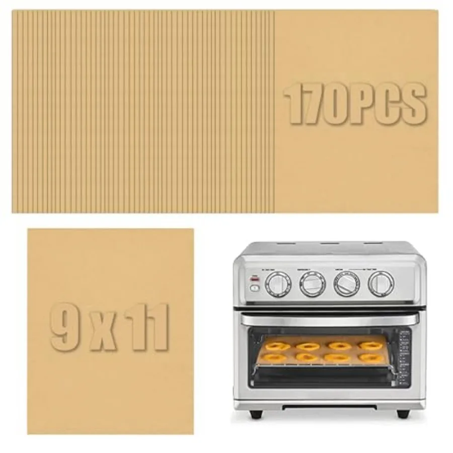 Parchment Paper Sheets, Air Fryer Toaster Oven Lers Rectangular pcs, Disposable Paper Lers Fit Cuisart, Emeril Lagasse, Nja Foo
