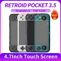 New Retroid Pocket 3 Plus 3+ Handhelds Console 4.7 inch 4G+128GB Android 11 RP3+ Handheld Retro Video Games Consoles Player Box