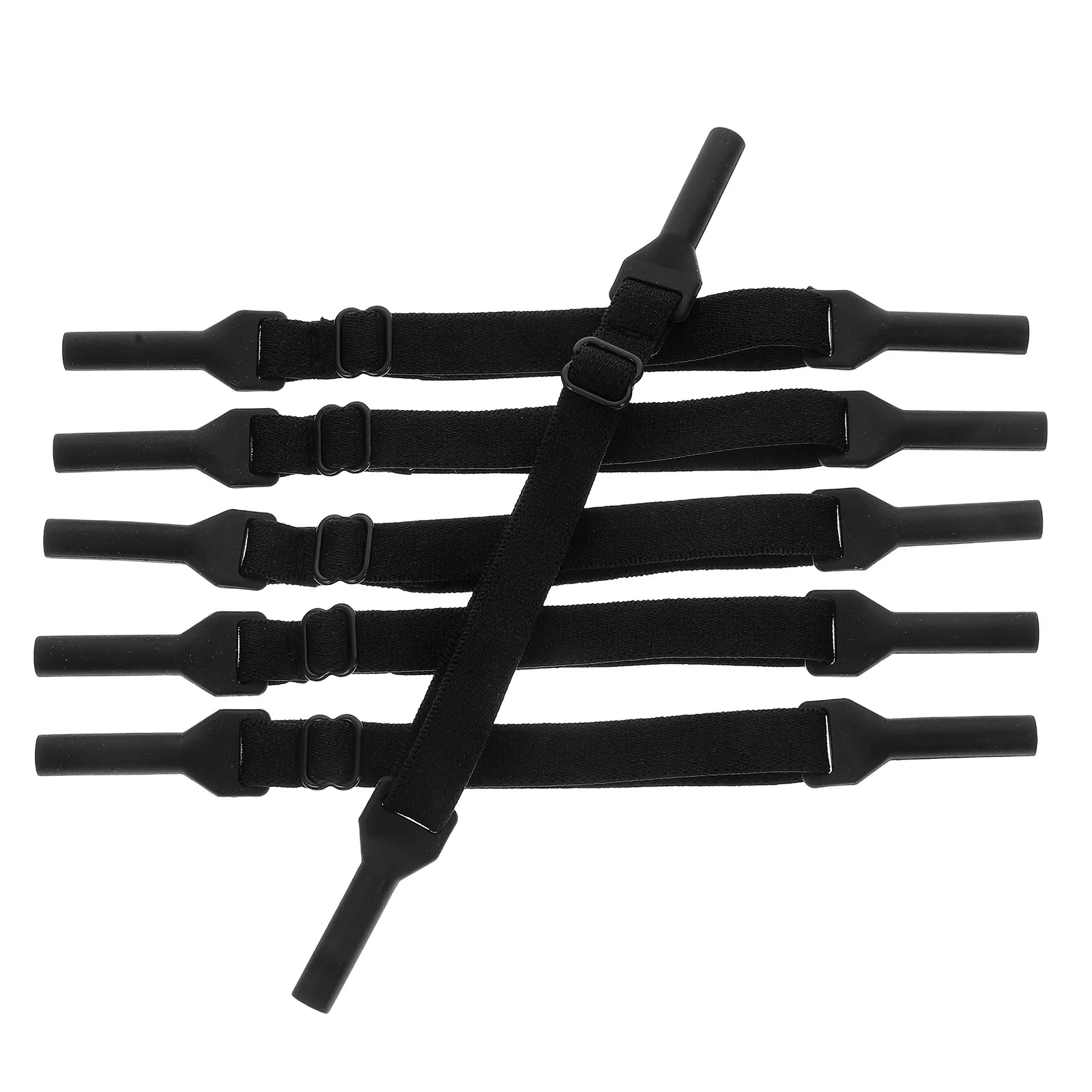 

6Pcs Adjustable Elastic Sports Glasses Strap Anti-Slip Secure Fit for Men Women Kids Comfortable Ear Cushion Glasses Band Strap