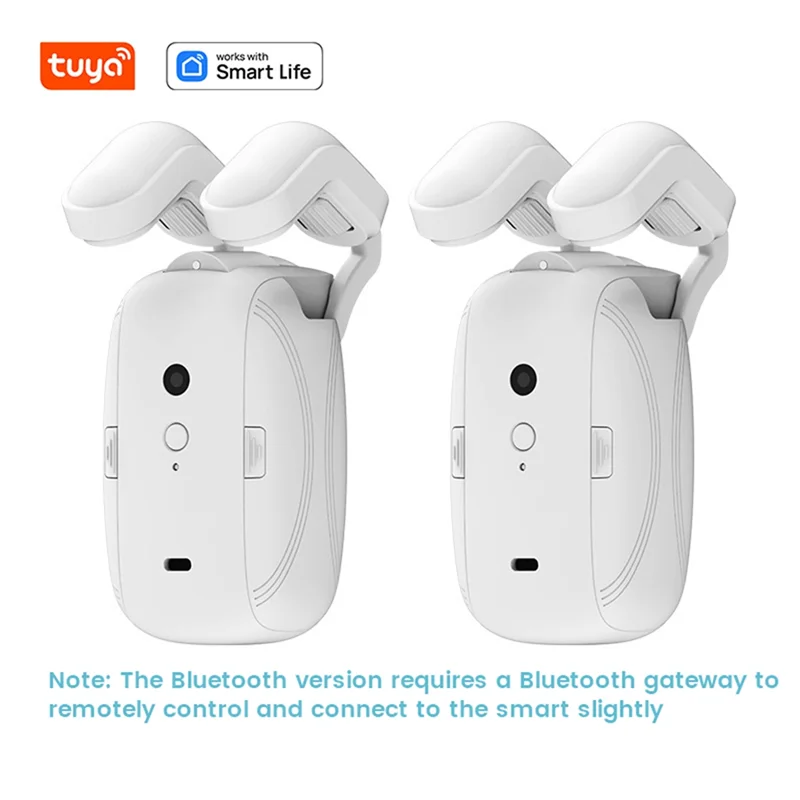 

B63B-2PCS TUYA Smart Bluetooth Curtains Robot Roman Rod Track Automatic Curtain Opener Remote Control Curtain Motor
