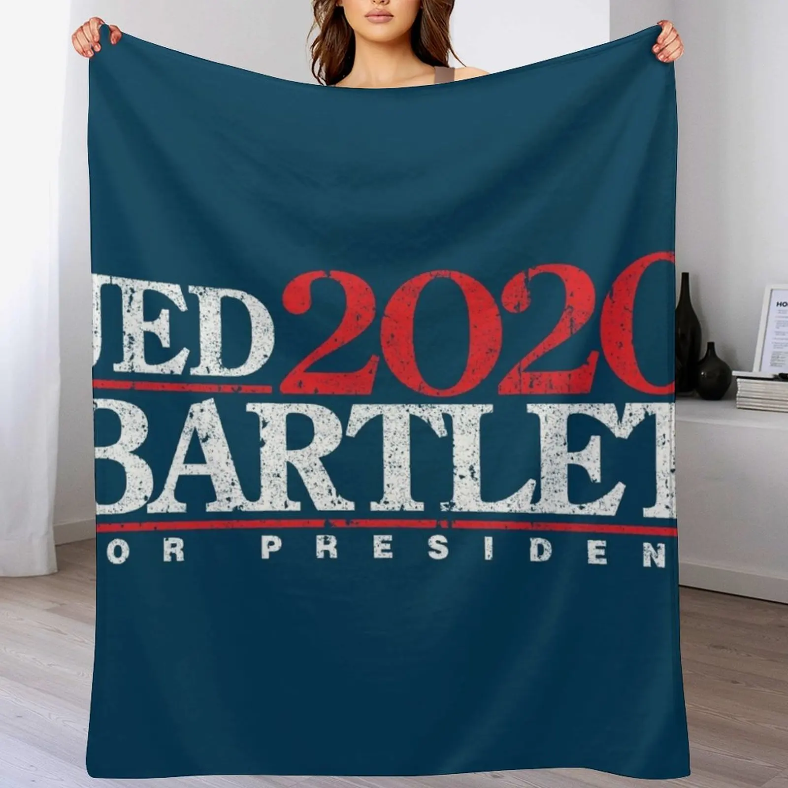 

Jed Bartlet 2020 Throw Blanket Soft Home Decor Blanket for Couch Bedroom