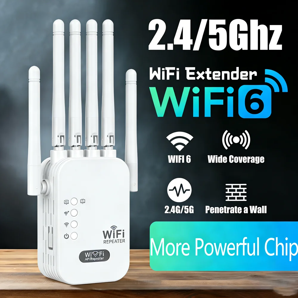 

Мощный беспроводной WiFi-репитер 300 Мбит/с с чипом 2.4/5 ГГц, маршрутизатор 802.11N, усилитель сигнала WiFi с увеличенным радиусом действия, WiFi-бустер