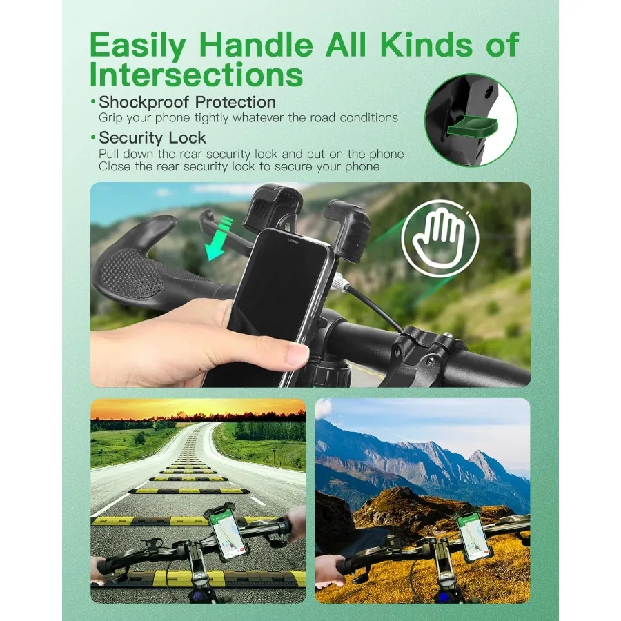 Universal Golf Cart Phone Holder Phone Mount Compatible with Bike Bicycle Stroller Push Cart Boat Car Motorcycle for Most Mobil