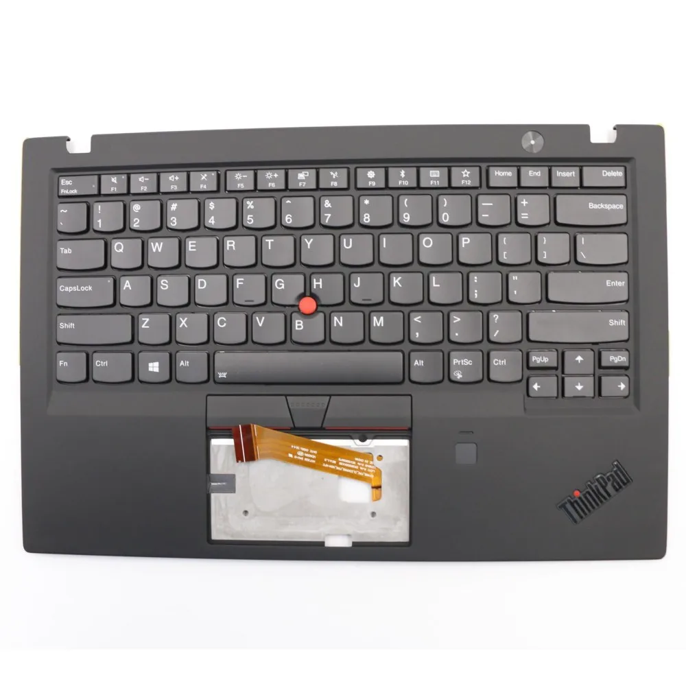 

New and Original for Lenovo ThinkPad X1 Carbon 6 Gen 6th 20KH 20KG 2018 Palmrest Upper Case W/FP Keyboard 01YU651 01YR537