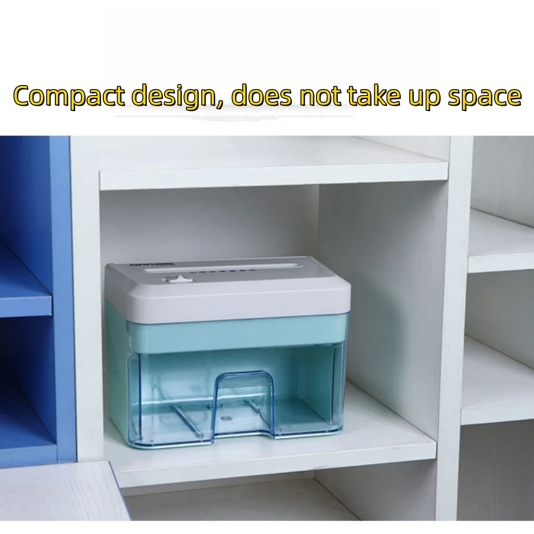 Cajón de escritorio secreto de 5 niveles, trituradora de papel eléctrica granular para oficina y hogar, trituradora de archivos de 2mm