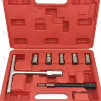 5/7/10/17PC Four sets  Injector Seat Cutter Cleaner Tool Set Carbon Remover Clean Repair Tool Automotive Accessories
