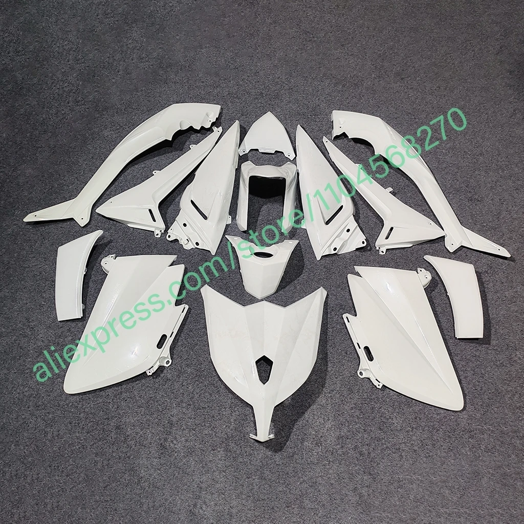 

Для YAMAHA TMAX530 2008-2011: Полный комплект обтекателей TMAX-530 08-11, белые, OEM, ABS, панели кузова мотоцикла