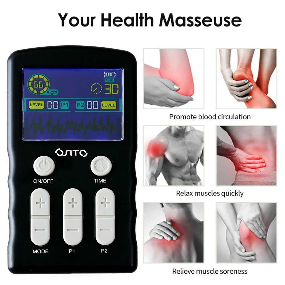 العلاج بالعشرات الكهربائية نبض EMS محفز العضلات الوخز بالإبر مدلك الجسم الرعاية الصحية آلة التخسيس التردد الرقمي #5