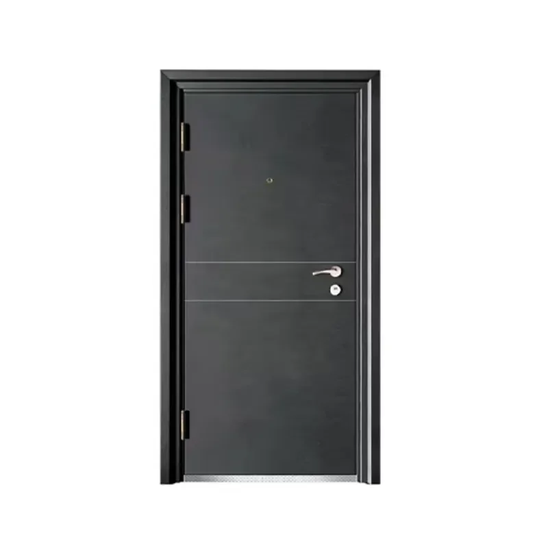 Simple Atmospheric Steel Iron Single Door for Household Entrance Anti Theft Security Door for Engineering Dormitory